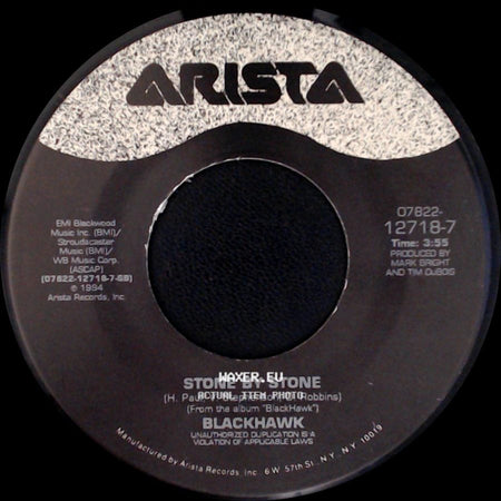 Blackhawk - I Sure Can Smell The Rain / Stone By Stone side B