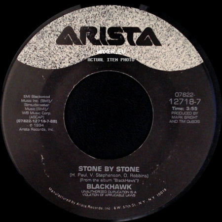 Blackhawk - Stone By Stone / I Sure Can Smell The Rain side A