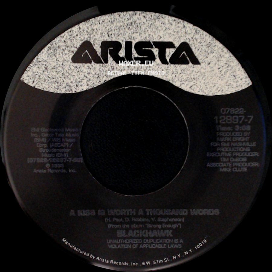 Blackhawk - Like There Ain't No Yesterday / A Kiss Is Worth A Thousand Words side B