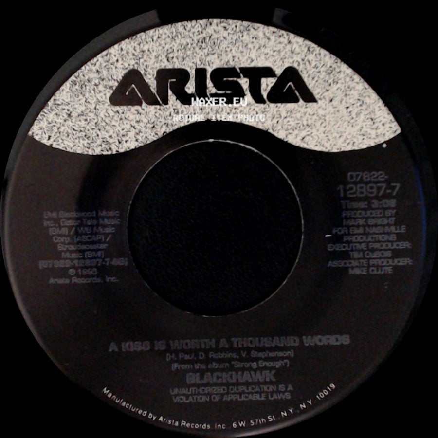 Blackhawk - Like There Ain't No Yesterday / A Kiss Is Worth A Thousand Words side B