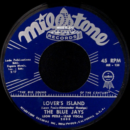 The Blue Jays - Lover's Island / You're Gonna Cry side A