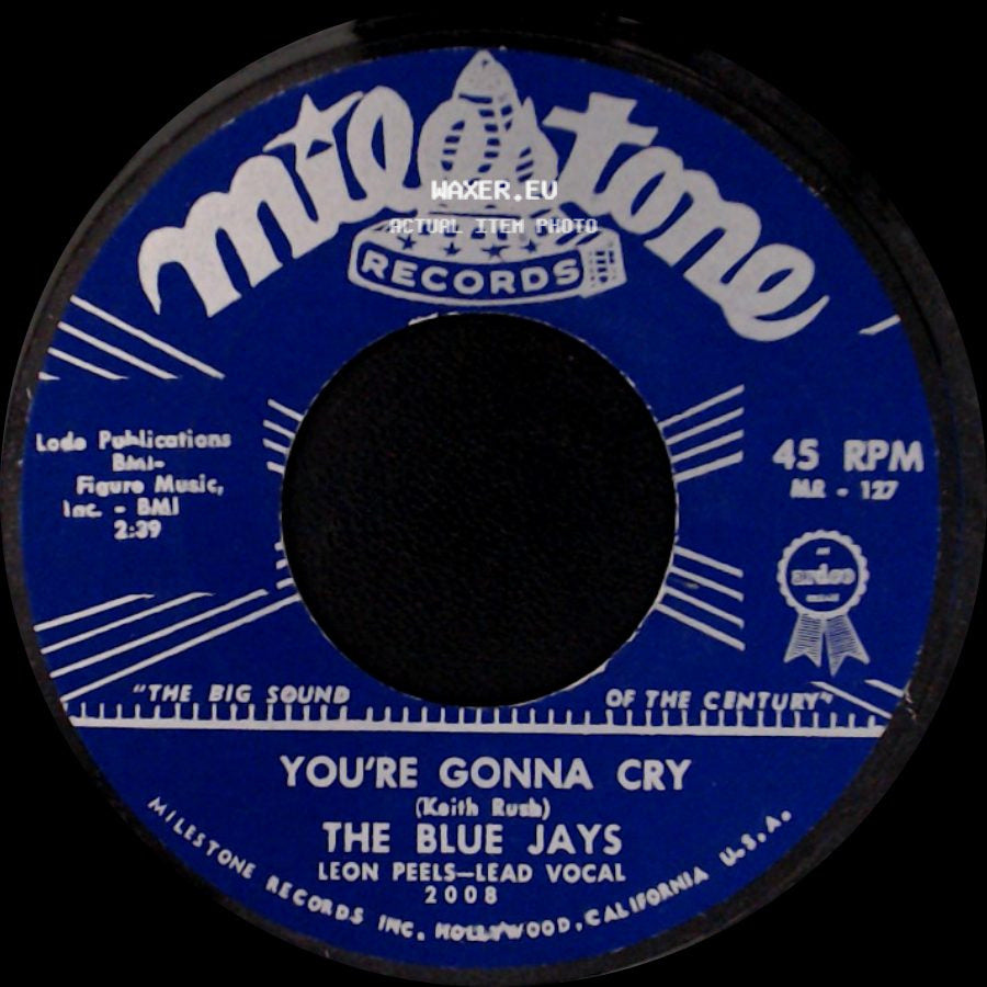 The Blue Jays - Lover's Island / You're Gonna Cry side B
