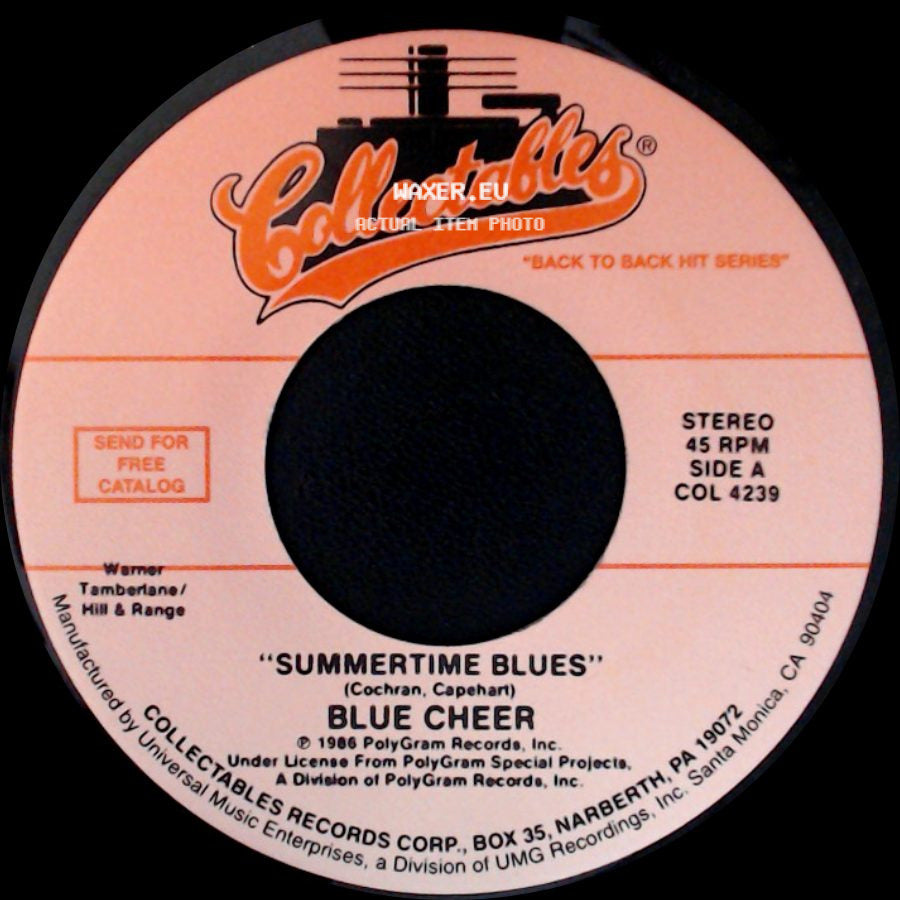 Blue Cheer / Five Man Electrical Band - Summertime Blues / Signs side A