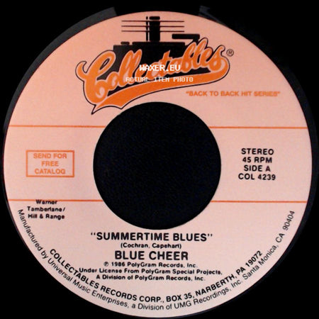Blue Cheer / Five Man Electrical Band - Summertime Blues / Signs side A