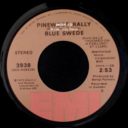 Blue Swede - Pinewood Rally / Never My Love side A