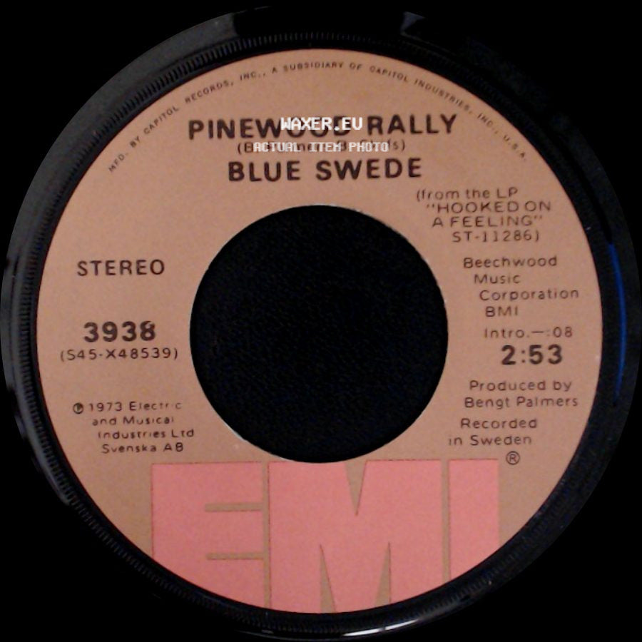 Blue Swede - Pinewood Rally / Never My Love side A