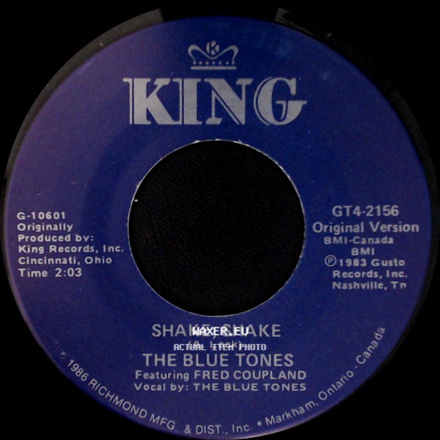 5 Royales / The Blue Tones - Monkey Hips & Rice / Shake, Shake side B