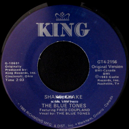5 Royales / The Blue Tones - Monkey Hips & Rice / Shake, Shake side B