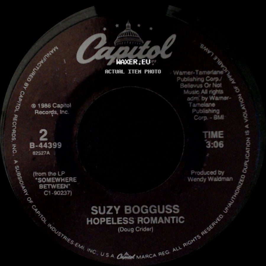 Suzy Bogguss - Cross My Broken Heart / Hopeless Romantic side B