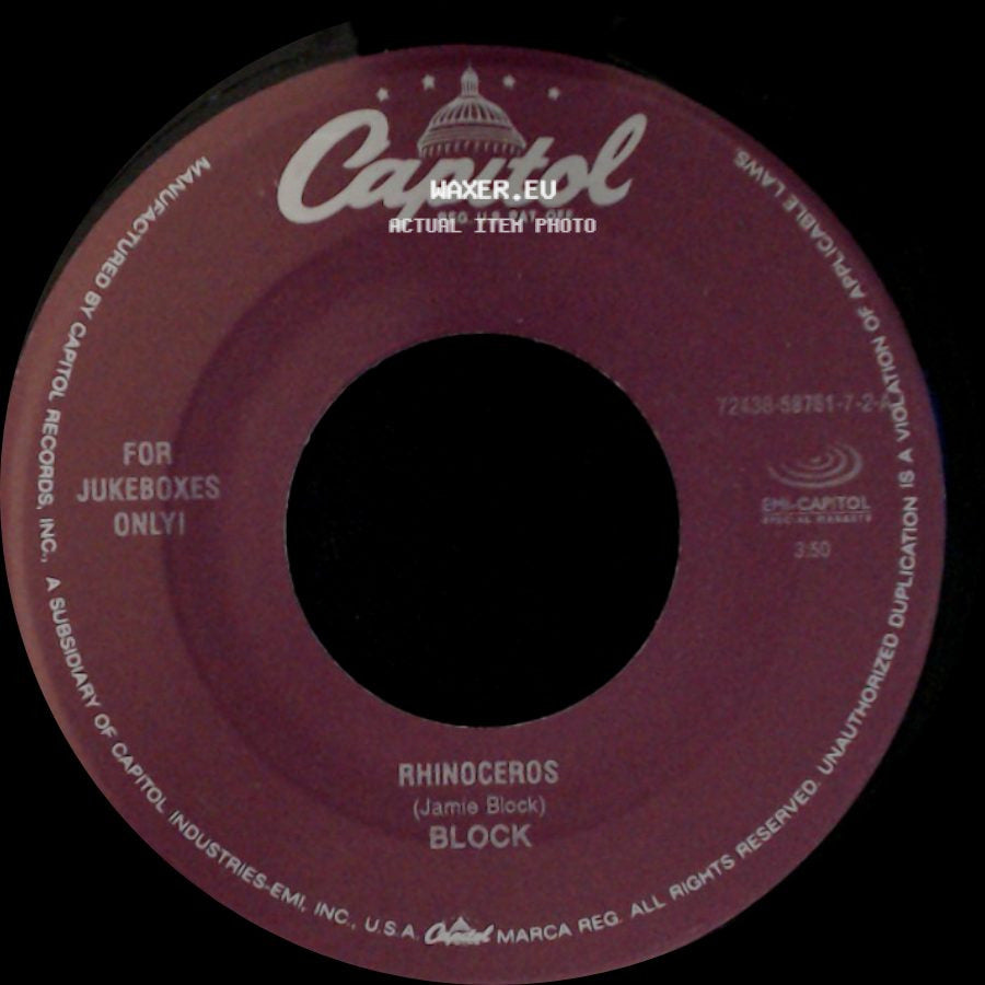 Block - Catch A Falling Star / Rhinoceros side B