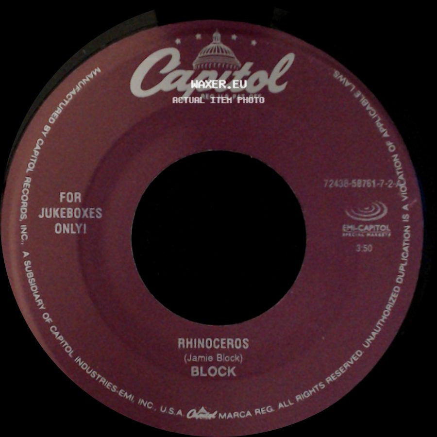 Block - Rhinoceros / Catch A Falling Star side A