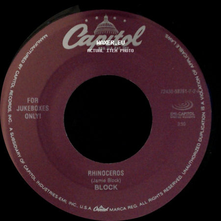 Block - Catch A Falling Star / Rhinoceros side B