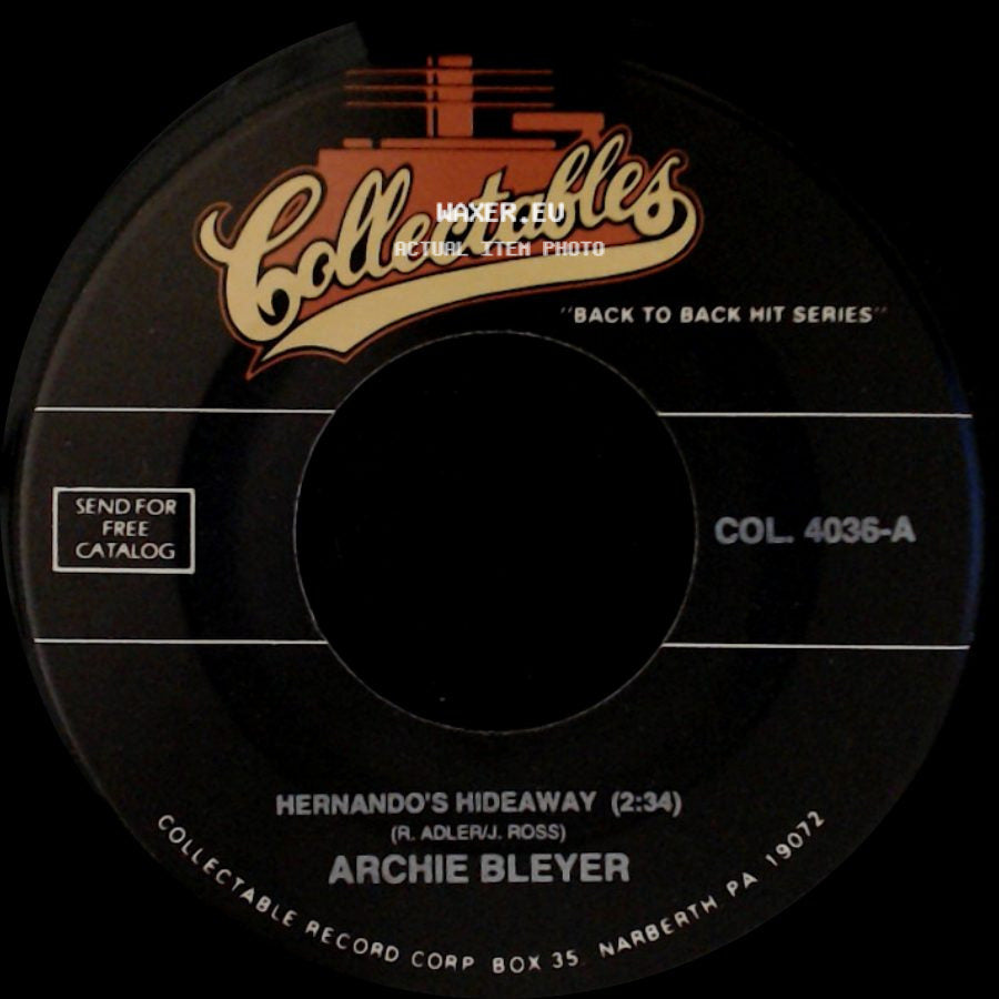 Archie Bleyer - Hernando's Hideaway / The Naughty Lady Of Shady Lane side A