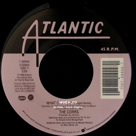 The Corrs - What Can I Do (Mangini Remix) / What Can I Do (Original Mix) side A