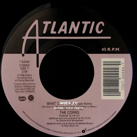 The Corrs - What Can I Do (Mangini Remix) / What Can I Do (Original Mix) side A