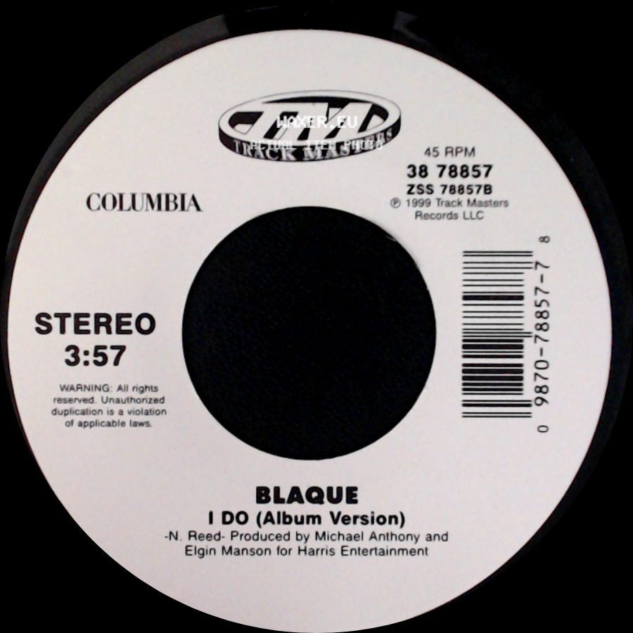 Blaque - I Do (Album Version) / 808 (Edit With Rap) side A