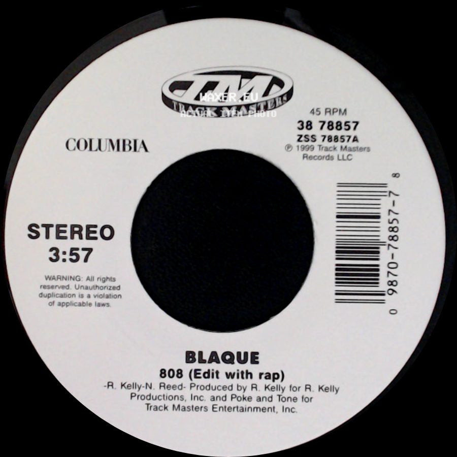 Blaque - I Do (Album Version) / 808 (Edit With Rap) side B
