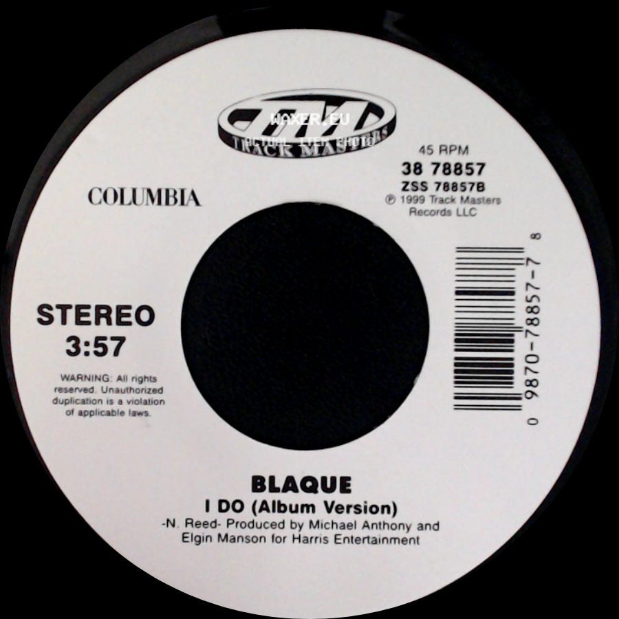 Blaque - I Do (Album Version) / 808 (Edit With Rap) side A
