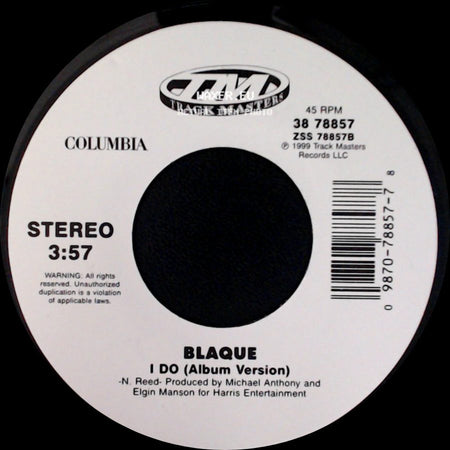Blaque - I Do (Album Version) / 808 (Edit With Rap) side A