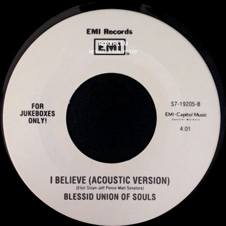 Blessid Union Of Souls - I Believe (Acoustic Version) / All Along side A