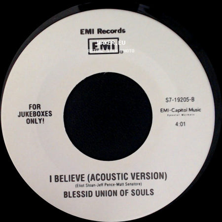 Blessid Union Of Souls - I Believe (Acoustic Version) / All Along side A