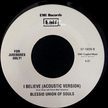 Blessid Union Of Souls - I Believe (Acoustic Version) / All Along side A