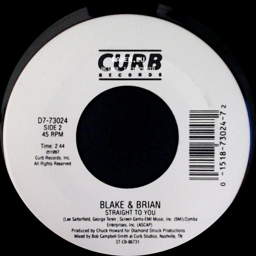 Blake & Brian - Another Perfect Day / Straight To You side B