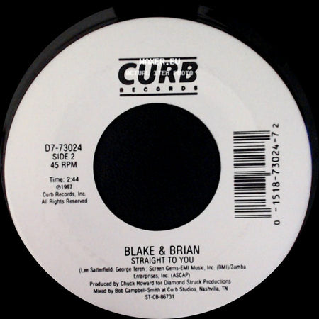 Blake & Brian - Another Perfect Day / Straight To You side B