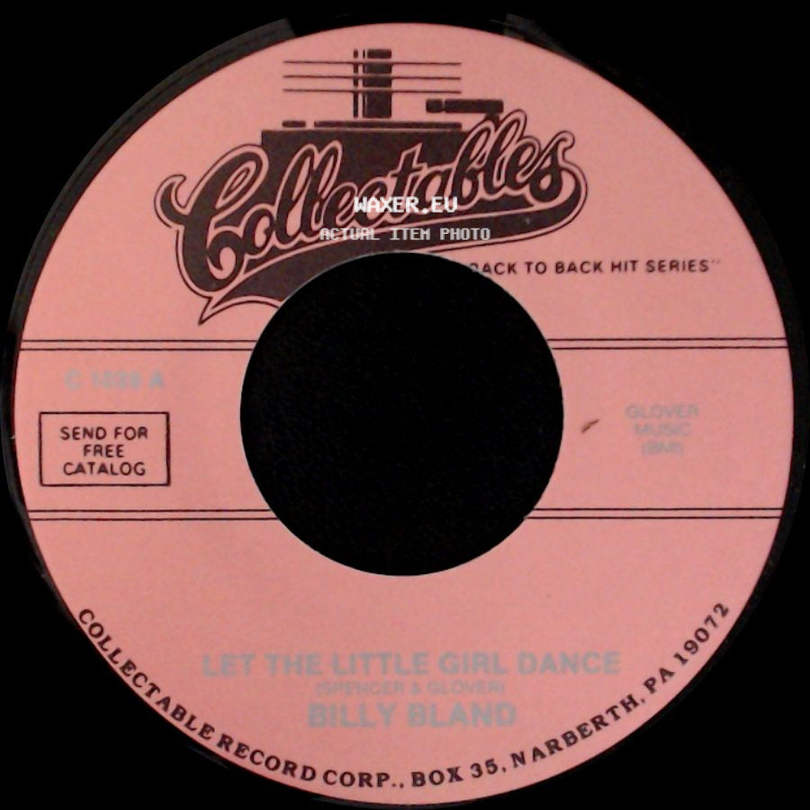 Billy Bland / The Solitares - Let The Little Girl Dance / The Angels Sang side A