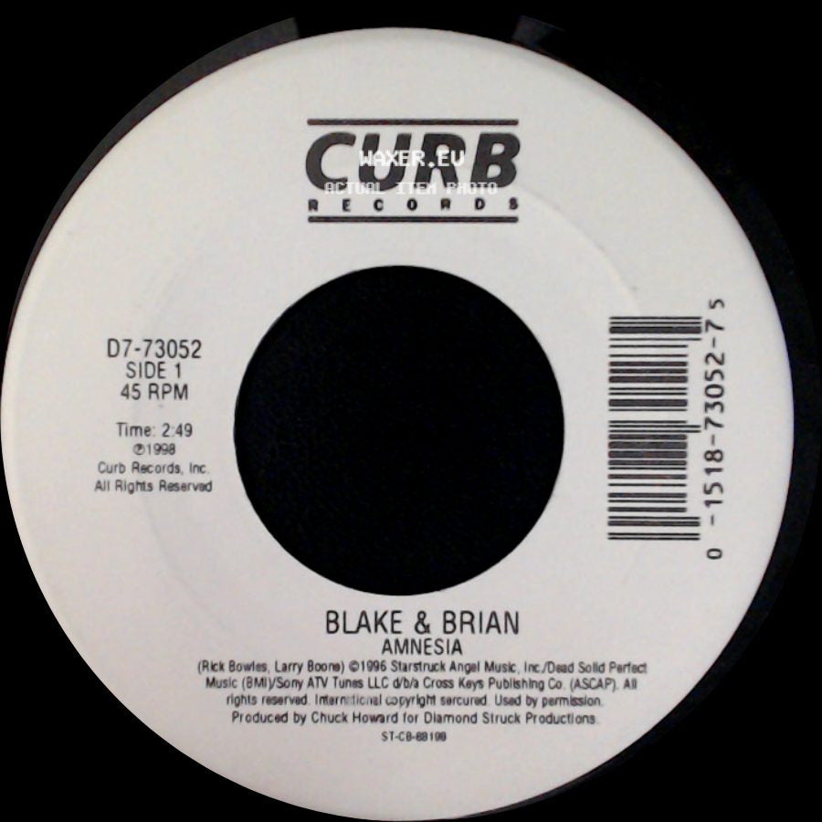 Blake & Brian - Amnesia / Amnesia (Dance Mix) side A