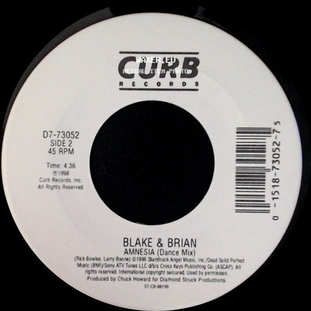 Blake & Brian - Amnesia / Amnesia (Dance Mix) side B