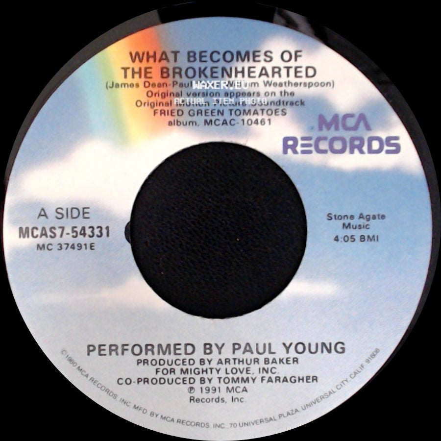 Paul Young / Thomas Newman - What Becomes Of The Brokenhearted / Ghost Train (Main Title) side A