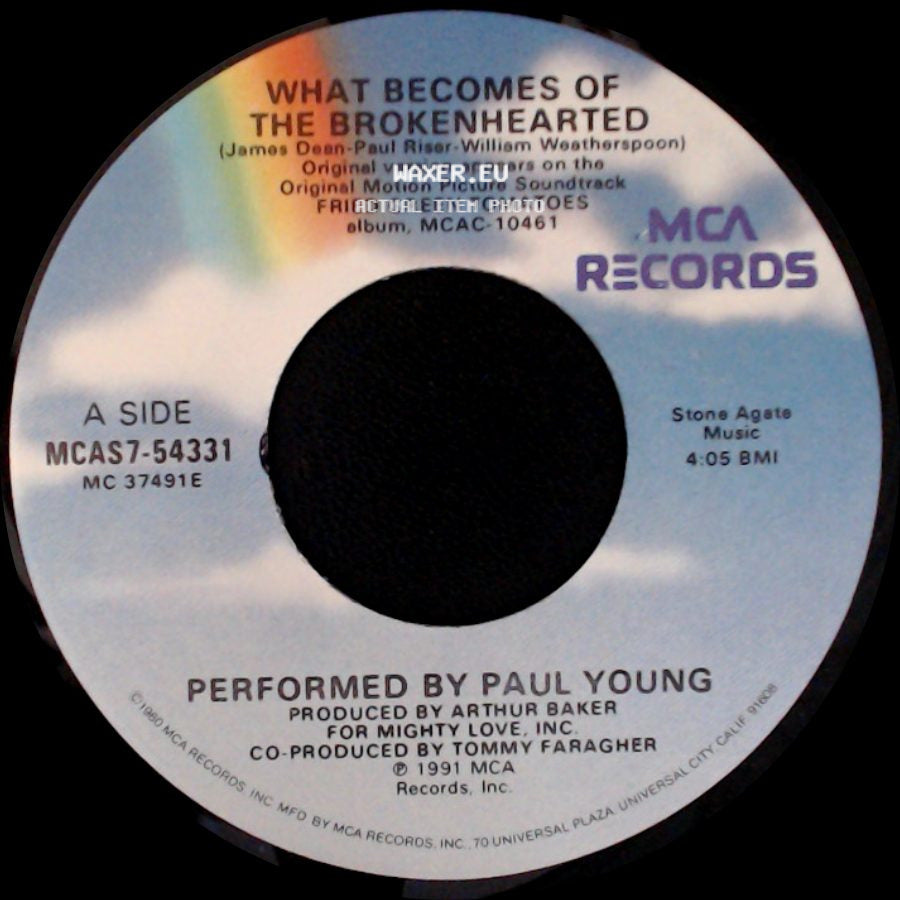 Paul Young / Thomas Newman - What Becomes Of The Brokenhearted / Ghost Train (Main Title) side A