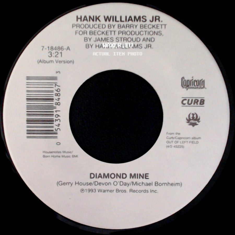 Hank Williams Jr. - Dirty Mind / Diamond Mine side B