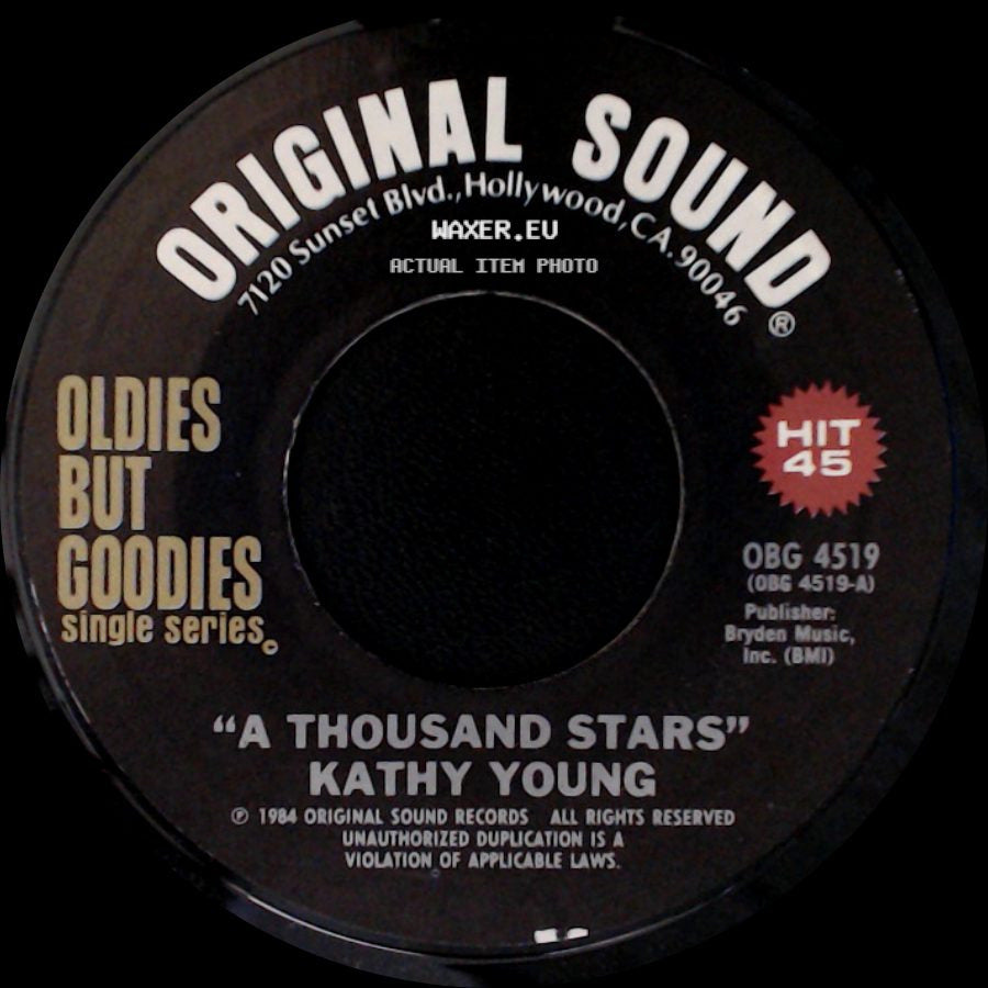 Yvonne Caroll / Kathy Young - Gee What A Guy / A Thousand Stars side B