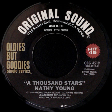 Yvonne Caroll / Kathy Young - Gee What A Guy / A Thousand Stars side B