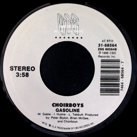 Choirboys - Run To Paradise / Gasoline side B