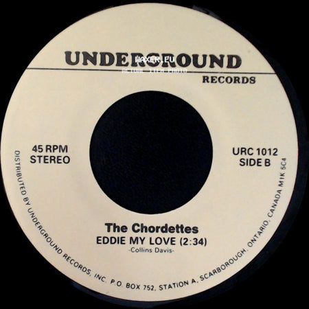 The Chordettes - Born To Be With You (2:34) / Eddie My Love (2:34) side B