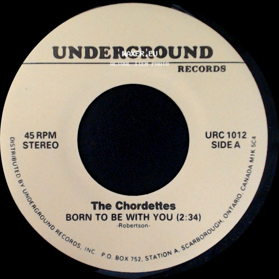 The Chordettes - Born To Be With You (2:34) / Eddie My Love (2:34) side A