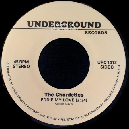 The Chordettes - Born To Be With You (2:34) / Eddie My Love (2:34) side B