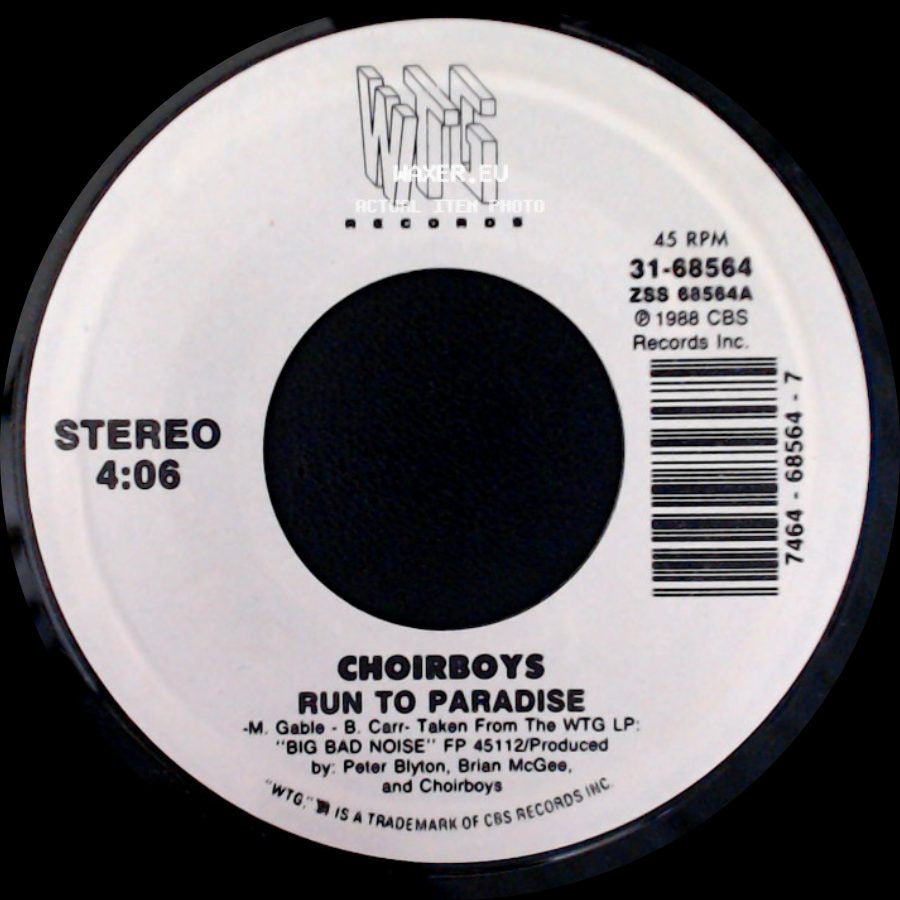 Choirboys - Run To Paradise / Gasoline side A
