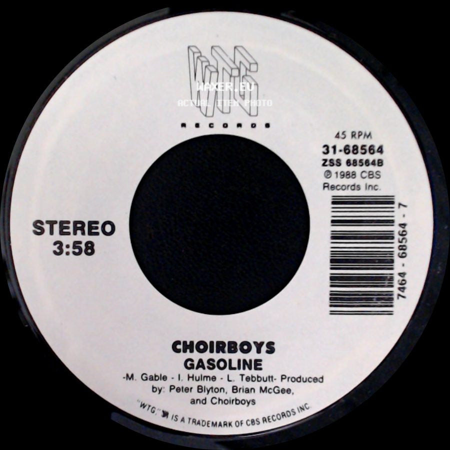 Choirboys - Run To Paradise / Gasoline side B