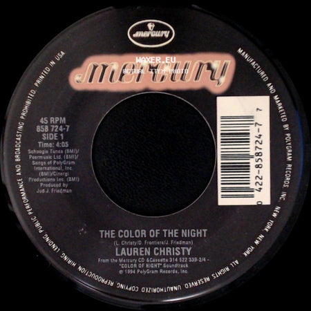 Lauren Christy - The Color Of The Night / Rain side A