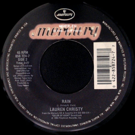 Lauren Christy - The Color Of The Night / Rain side B