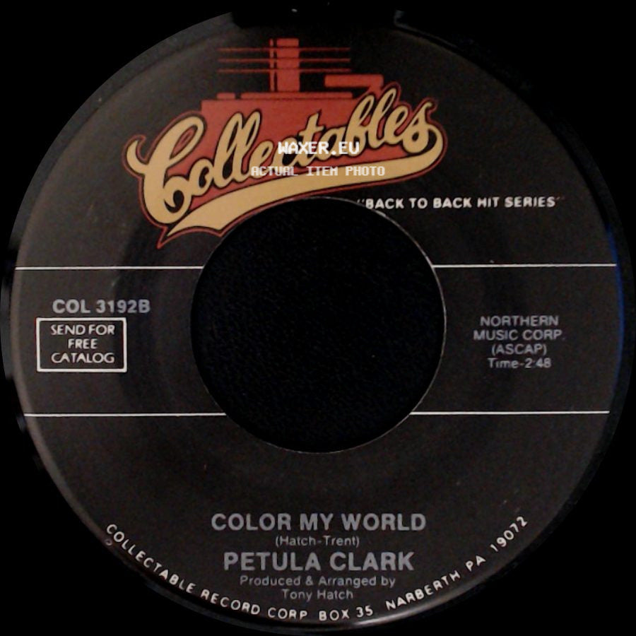 Petula Clark - Round Every Corner / Color My World side B