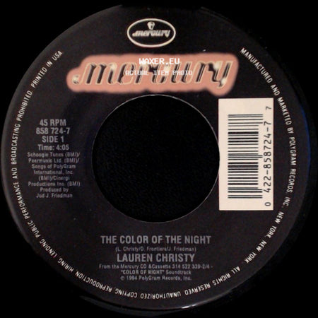 Lauren Christy - The Color Of The Night / Rain side A