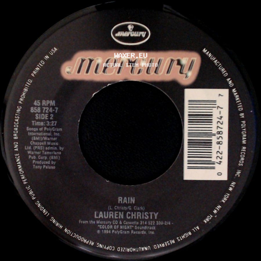 Lauren Christy - The Color Of The Night / Rain side B