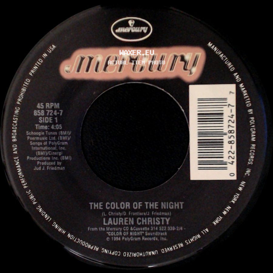 Lauren Christy - The Color Of The Night / Rain side A