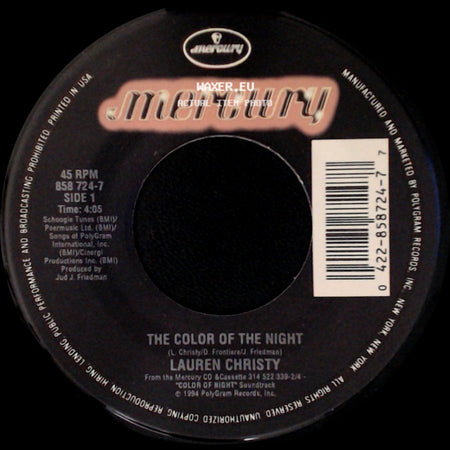 Lauren Christy - The Color Of The Night / Rain side A