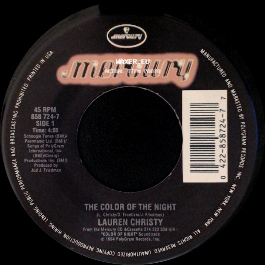 Lauren Christy - The Color Of The Night / Rain side A